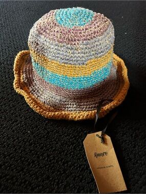 2 Chic Hemp Handwoven Multicolor Bucket Hat - Made in Nepal
